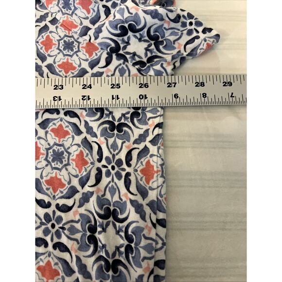 Croft & Barrow Womens Bohemian Printed Tee Shirt Sz 3X Multi Color Short Sleeve - Picture 7 of 8